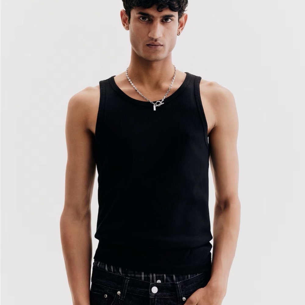 NWT H&M SLIM FIT RIBBED TANK TOP 4 Pack